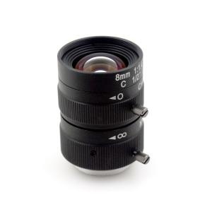3.0 Megapixel Machine Vision Lens 1/2 Manual Fixed 8mm Focal Length High Resolution