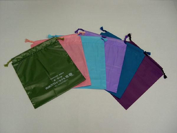 Quality Biodegradable String Bag Plastic LDPE / CPE Printing Rope Bag for sale