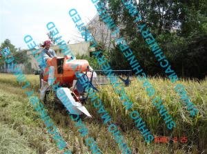 4l-0.7 mini grain harvester, paddy combine harvester with Tyre wheel