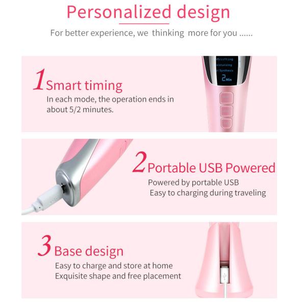 Skin Rejuvenaiton RF EMS Handheld Facial Beauty Device