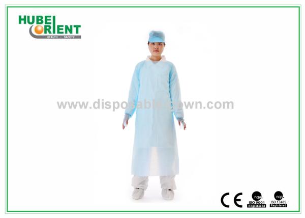 Quality CPE Disposable Protective Gowns for sanitary/Waterproof CPE Gown With Thumb Loop for sale