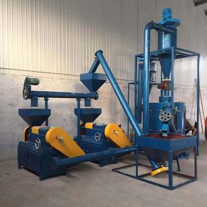 China 45KW Waste Tyre Recycling Machine Grinding Tires Into Crumb Rubber Line on sale