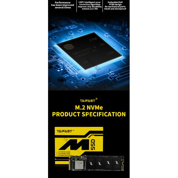 SMI2263 M 2 NVME SSD Desktop 128GB PCIE Solid State Drive ROHS 2300MB/S