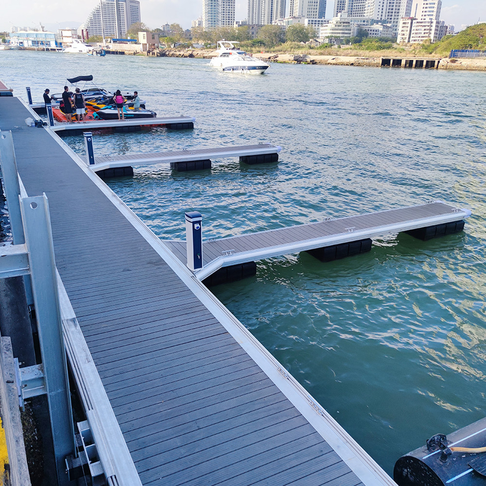 Customized LLDPE Floating Dock Marina Pontoon Floater Marine Floating Dock Foam Filled Float