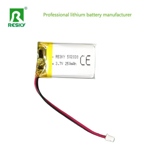 Lithium Polymer Lipo Battery Cell 502030 3.7v 250mAh For Bluetooth Speaker