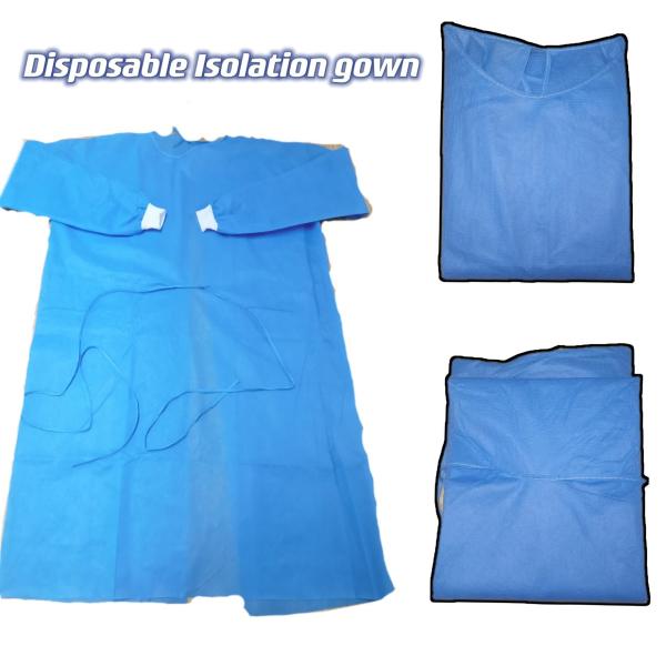 Quality VASTPROTECT-501 Breathable Surgical Gown Soft Hypo Allergenic Tie Back Style En1149 Antistatic Adult Size Blue for sale