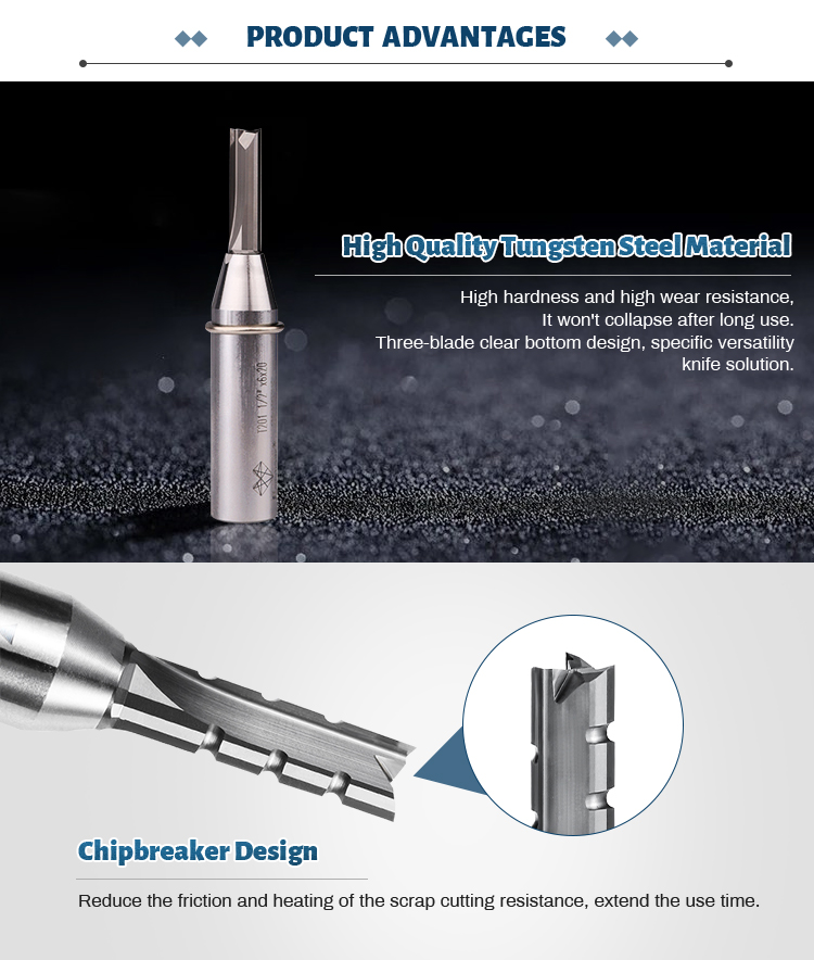 Rustproof Antiwear CNC Straight Cut Bit Router Portable Durable