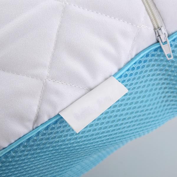 Hotel Memory Foam Travel Pillow Height Adjustable With Cover White Color