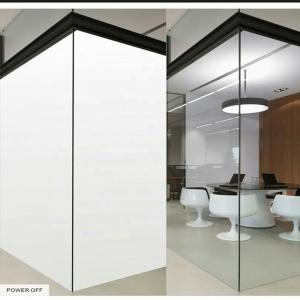 China Intelligent Dimming Electronic Smart Glass Remote Control Window Shades For Office And Bathroom on sale