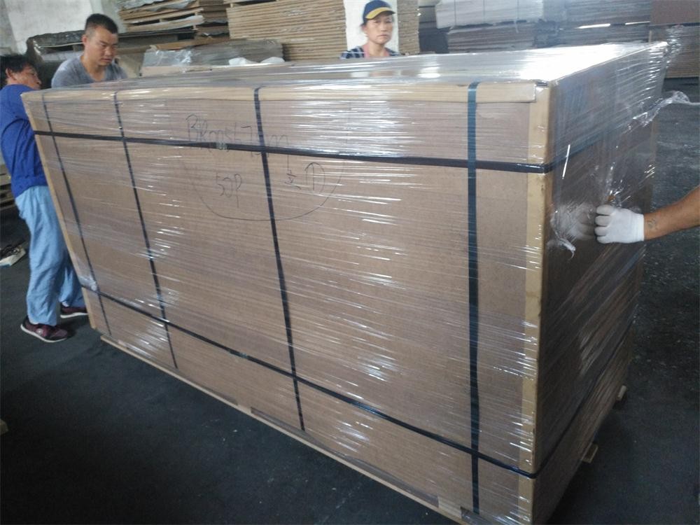 Shanghai factory made high glossy PET MDF board in good quality