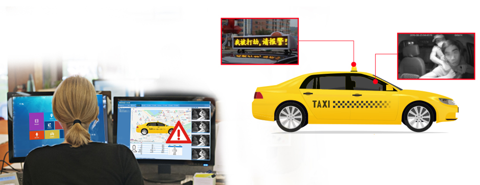 Taxi Monitoring Car Video DVR 4 Channels GPS 4G WiFi AEBI LCD Display 1024*600 Resolution