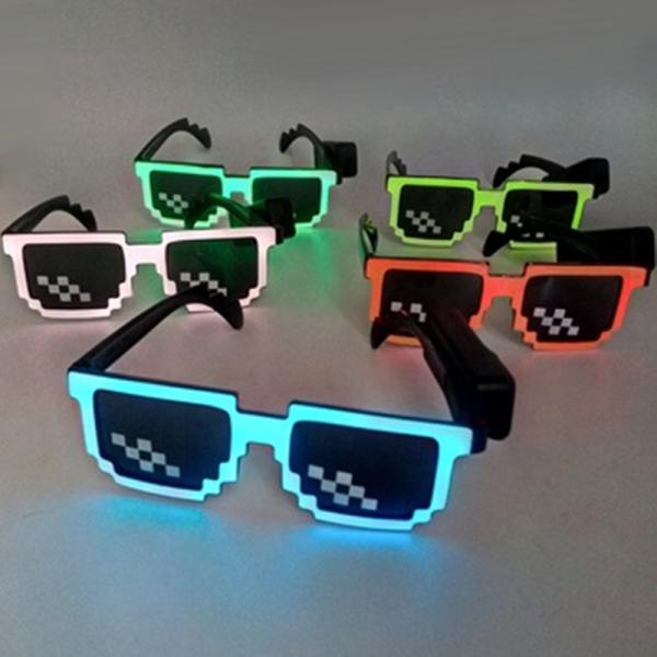 Quality Mosaic Light Up LED Sunglasses Glowing With 3 Luminous Modes for sale