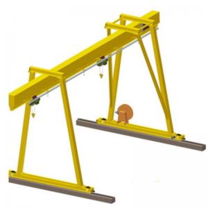Buy cheap Electric Travelling Single Girder Gantry Crane Rubber Tyred Mobile Gantry 5T 10T product