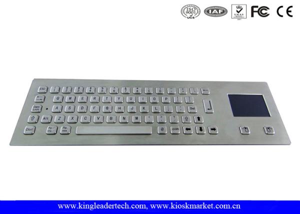 64 Keys Industrial Keyboard With Touchpad Laser Engraved Graphics PS/2 Or USB