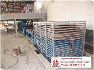 China Adjustable Thickness Gypsum Board Production Line , Automated Wall Panel Equipment on sale