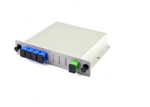 1X4 SC Fiber Optic PLC Splitter in Standard LGX Module for CATV Solution