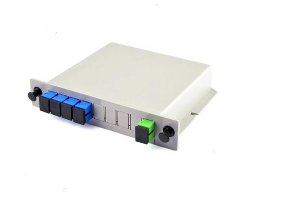 Quality 1X4 SC Fiber Optic PLC Splitter in Standard LGX Module for CATV Solution for sale