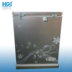 China Floweral Silver Gray Deep Chest Freezer Mechanical Temperature Control With Door Lock on sale