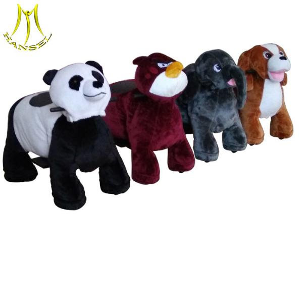 Quality Hansel  plush walking toy ride on  animales de peluche motorizado in mall for sale