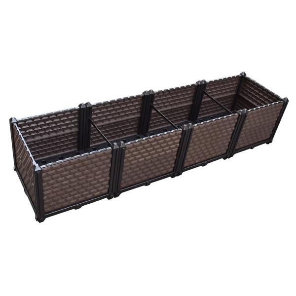 Quality 40x40x36cm DIY Deep Rectangle Versailles Plastic Planter Boxes for sale