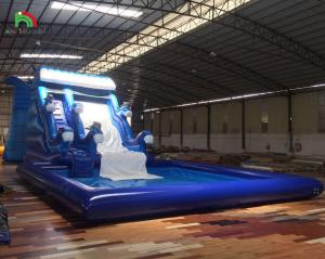 China Hot Sale Water Slide Inflatable Commercial Inflatable Water Slide with Pool Inflatable Water Slides Wholesale on sale