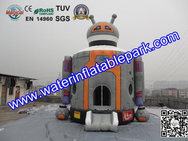 Quality Multi Function Massive Inflatable Robot Game Bouncer Combo For Adult /  Kids for sale