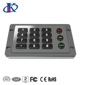 Buy cheap Excellent Tactile Feel Backlit Metal Keypad , Weatherproof Keypad Customizable Key Layout product