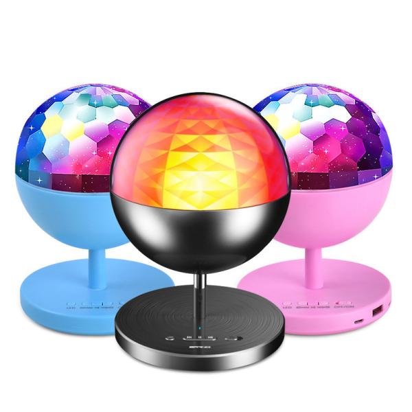 Quality Rotating LED Disco Party Light Sound Activated Bluetooth Speaker for sale