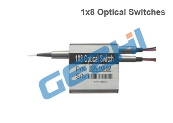 Quality FC APC Pigtailed Latched 1x8T 1550nm Fiber Optical Switches for sale