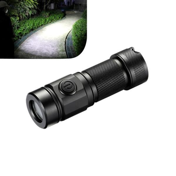 Quality 1000 Lumen Rechargeable Keychain Flashlight , IP66 Mini Torch Light With 18350 Battery for sale
