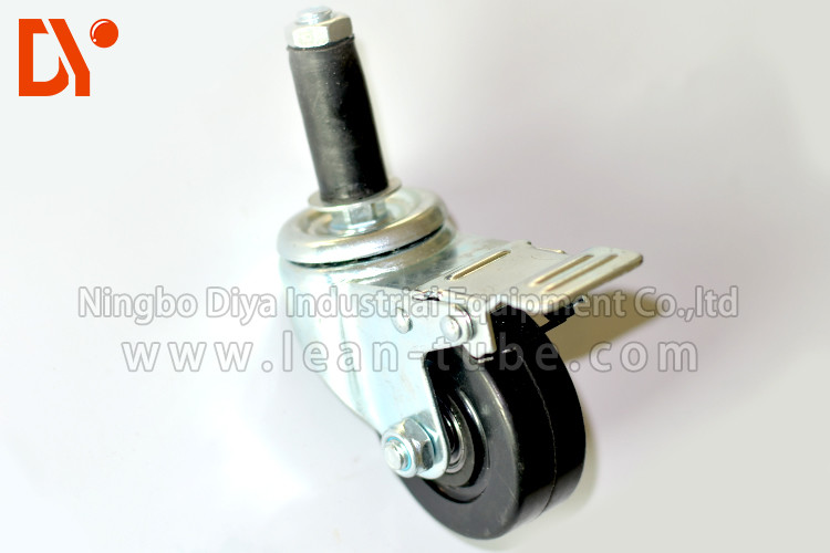 Logistic Equipment Plastic Cart Wheels and Swivel Castor Wheels Corrosion Resistance