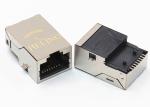 Integrated Transformer RJ45 100Base T , Offset / Overhangs PCB RJ45 Plug