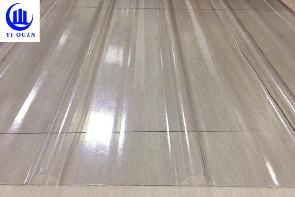 Quality Transparent Corrugated Clear Polycarbonate Roofing Sheets Wave Or Trapezoidal Type for sale