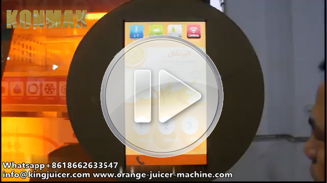 Freshly Squeezed Orange Juice Vending Machine Credit Card / Coins / Notes Acceptors