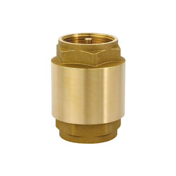 Quality 1 1 4" 1 1 2" Vertical Brass Non Return Spring Check Valve for Water Supply Pipe System for sale