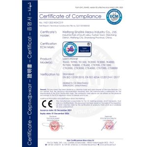 Weifang Sinolink Heavy Industry Co., Ltd. Certifications