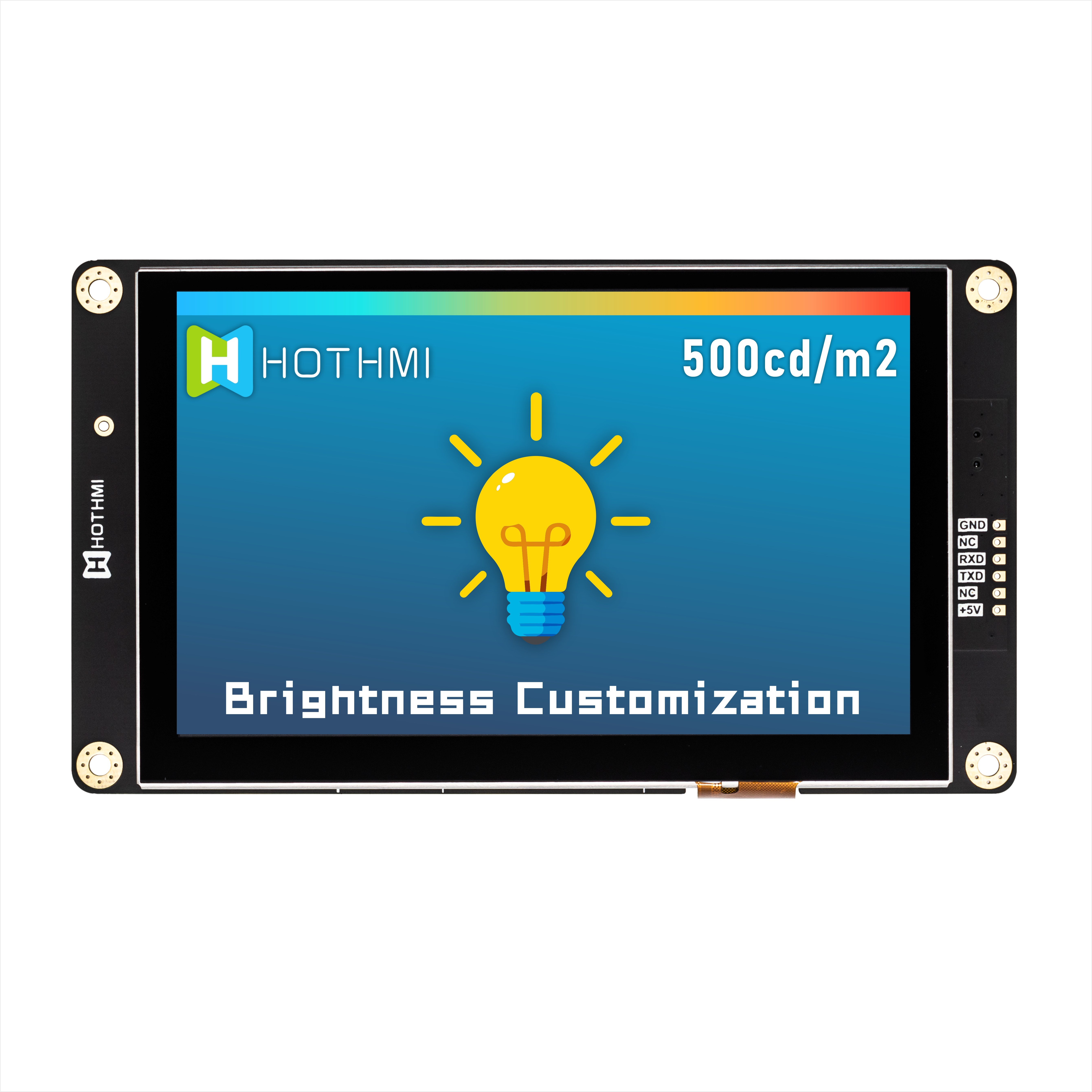 5 Inch Smart Serial Screen 800x480 UART TFT LCD Module Display Panel With Capacitive Touch