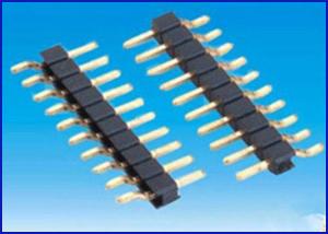 Buy cheap Pitch2.54mm 1*10P HeaderConnector DIP Black Brass material product