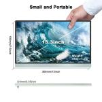 Portable Usb C Touch Screen Monitor 13.3 Inch FHD IPS 10-Point Travel Monitor