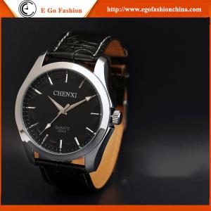 China 024A2 CHENXI Branding Watch Leather Strap Stainless Steel Back Watches Quartz Analog Watch on sale