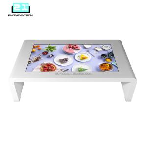China Multi Language Support Digital LCD Interactive Touch Screen Coffee Table For Business on sale