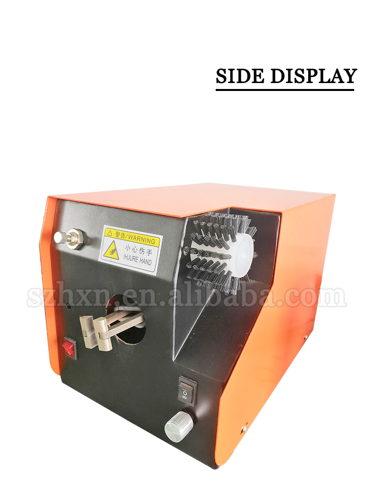 YH-N200 Automatic Shielding Wire Cables Reversing Shielded Wire Brushing Machine Spot