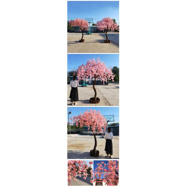 Anti - Aging Outdoor Artificial Cherry Blossom Tree / Cherry Blossom Plastic Flowers
