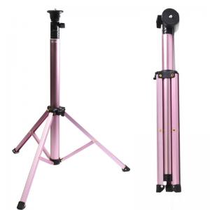 China 1.6m Rose Gold Floor Lightweight Video Tripod , FCC 5kg Foldable Tripod For Camera on sale