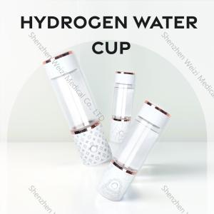 White Antioxidant Hydrogen Generating Water Bottle Customizable