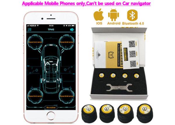 TPMS Bluetooth 4.0 universal external tyre pressure sensor support IOS Android