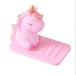 Cartoon Silicone Lazy Mobile Phone Holder Unicorn Car Desktop Multi-function