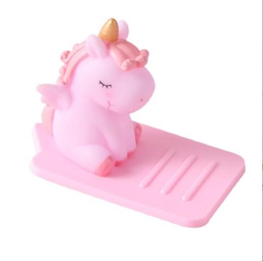 Quality Cartoon Silicone Lazy Mobile Phone Holder Unicorn Car Desktop Multi-function Adjustable Bracket Non-slip Stand for sale