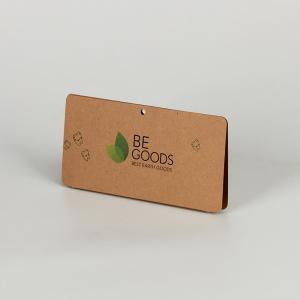 Buy cheap Sustainable Kraft Paper Header Cards Customized Logo Offest Printing product