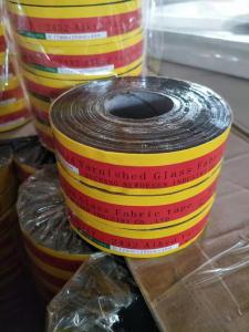 China ALKYD FIBERGLASS INSULATION VARNISH TAPE 2432 IS USED HAND WINDING COIL on sale